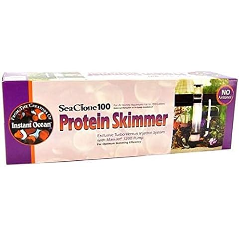 Instant Ocean SeaClone 150 Protein Skimmer, For Optimum Skimming Efficiency Cover