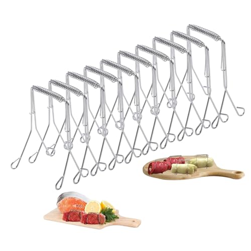 10x Rouladenklammern aus Edelstahl Wiederverwendbar,roladenklemmen, kohlrouladen klammern,Rouladen Klammern als Perfekte Alternative zu Rouladennadeln oder Rouladenspieße 10x Rouladenklammern aus Edelstahl Wiederverwendbar,roladenklemmen, kohlrouladen klammern,Rouladen Klammern als Perfekte Alternative zu Rouladennadeln oder Rouladenspieße