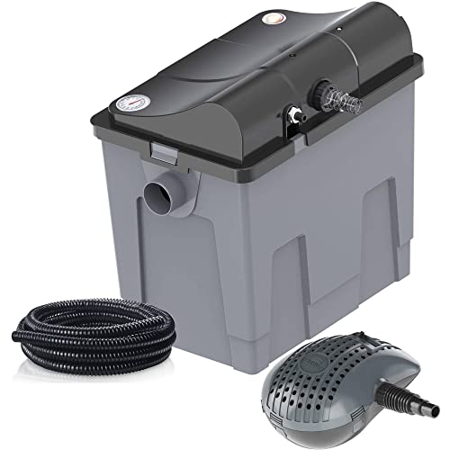 Teichfilter-Komplett-Set mit Pumpe + UVC