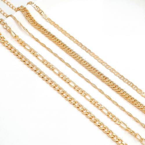 Image of Fesciory 14K Gold Plated Ankle Bracelets Sets For Women, Adjustable Layered Infinite Anklet, Summer Beach Butterfly Star Foot Chain Jewelry Gifts