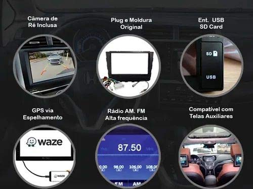 Kit Central Multimídia GOL G5 Mp5 / Mp8 + Moldura + Câmera