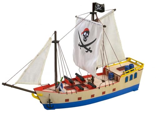 Artesanía Latina - Maqueta de Barco en Madera - Barco Pirata para Niños +8 - Modelo 30509 - Maquetas para Montar
