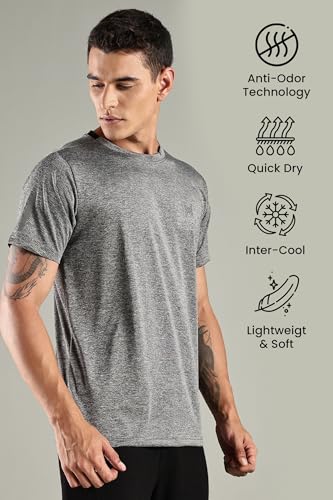 Image of XENOVAURBAN Men's Dryfit Round Neck T-Shirt | Sports Gym T-Shirt for Men - DRY1