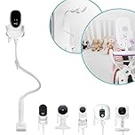 Flexi Twist | Universal Baby Monitor Holder | Secure with Straps & Clamp to Furniture | No Drilling Required | Flexible Baby Camera Mount | Baby Monitor Stand