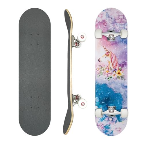 Yobuisg 31�C���` �X�P�[�g�{�[�h ���l ���[�v���E�b�h 4�� ���S�� �q�� ���ʃv���[�g �X�P�{�[ �q�� ���S�� ���w�� �L�b�Y �X�P�[�g�{�[�h �R���v���[�g �X�P�{�[�f�b�L �����i skateboard �_�u���L�b�N �j�̎q ���̎q ���ǂ��̓�