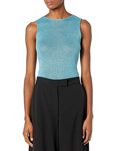 Theory レディース ノースリーブ セーターシェル US サイズ: Large カラー: ブルー