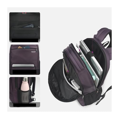 Backpack Fashion Women Backpack Purple 15.6inch Backpack Female Travel Backpack Outdoor Backpack Large Capacity(3032C Black 15.6)3