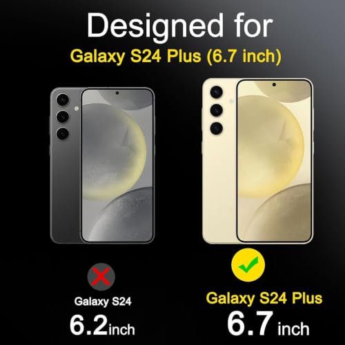 Image of Ferilinso 3 Pack Privacy Screen Protector for Samsung Galaxy S24 Plus
