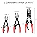 DPTOOL 3pcs Hose Pinch Off Pliers Set, 8inch 10inch 12inch Hose Pinch Pliers Set, Hose Clamping Pinch Off Locking Plier for Automotive Hose Lines, Radiator Lines, Fuel Lines, Heater and Coolant Line