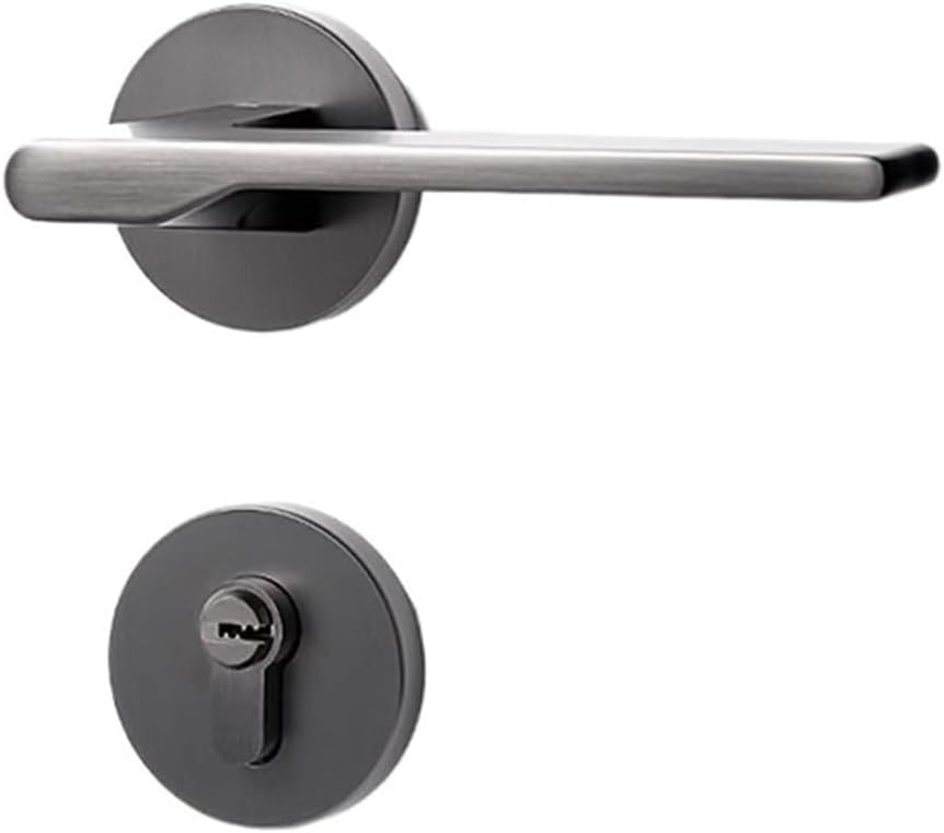 Indoor Door Lock Bedroom Split Lock Silent Magnetic Door Lock Black Gray Home Wooden Door Lock(Magnetic Door Lock)