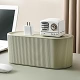 YWHWLX Kabelmanagementbox, Kabelaufbewahrungsbox, Kabel-Organizer, 31 cm x 13,5 cm x 12,5 cm, Grün