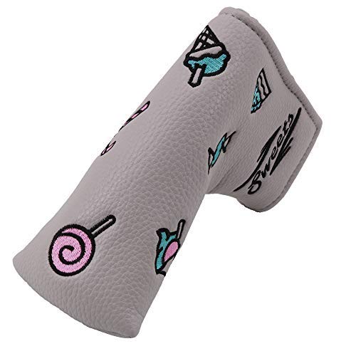Big Teeth Golf Blade Putter Cover Headcover Club Protector Magnetic Bar Closure Sweet