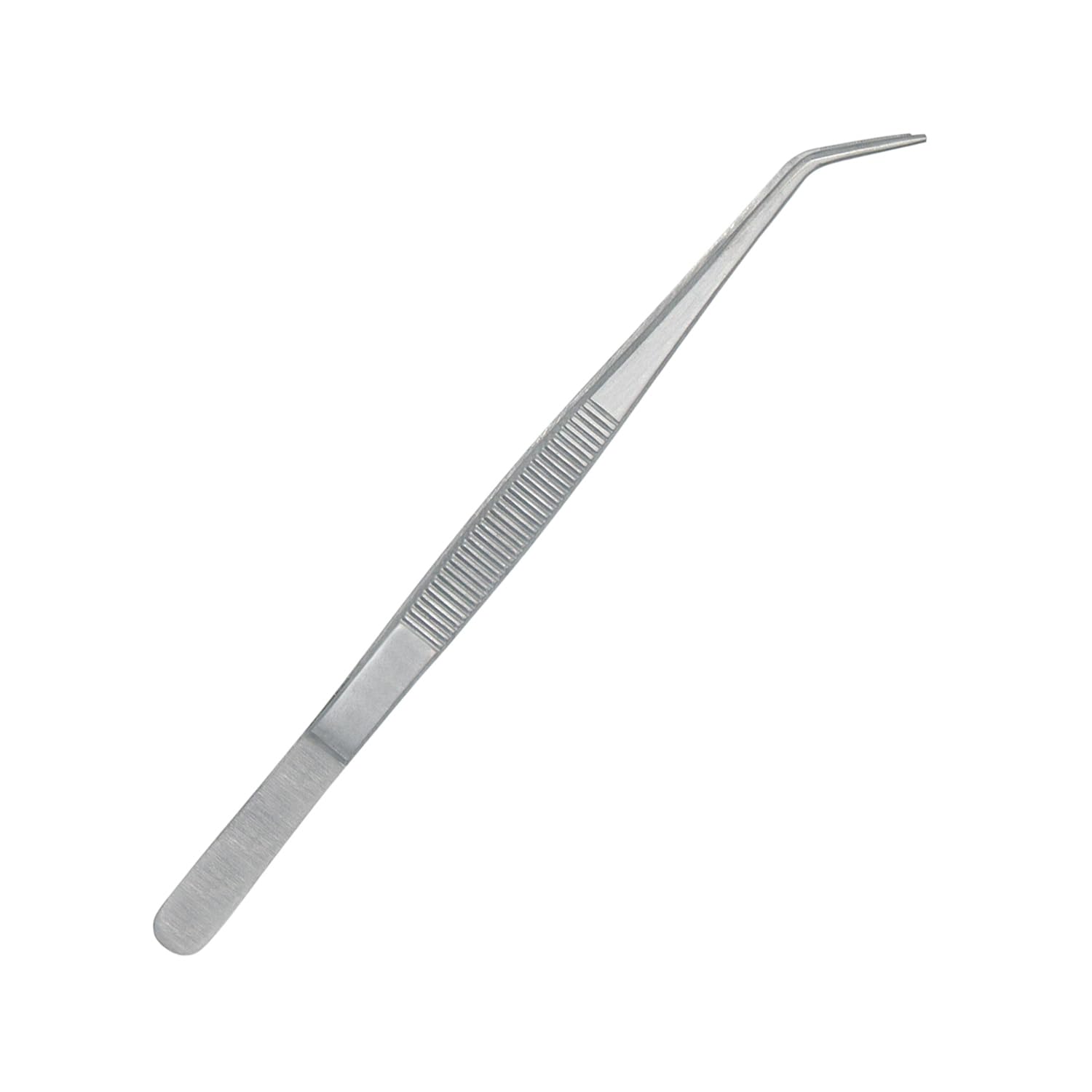 Pinzas de acero inoxidable, con punta dentada curvada, multiusos, pinzas para máquina de coser, pinzas para reparación de manualidades (10)
