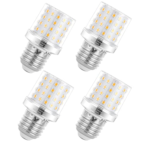 LDSZM LED Light Bulb A15/G45 Shape Size Bright 15W 5000K 120 Watt Equivalent 1200lm Daylight Light Bulbs E26/E27 Base Ceiling Fan Light Bulbs Non-Dimmable LED Corn Bulbs, Pack of 4