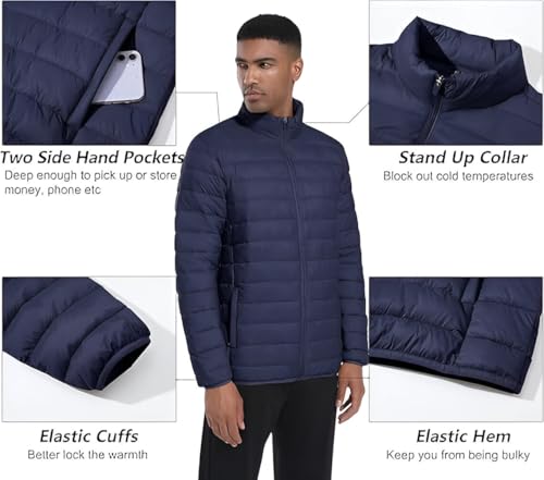 Image of Ben Martin Men's Nylon Jacket|Standard Length Puffer Winter Bomber Jacket|Stylish Jacket|Biker Casual Hoody Jacket
