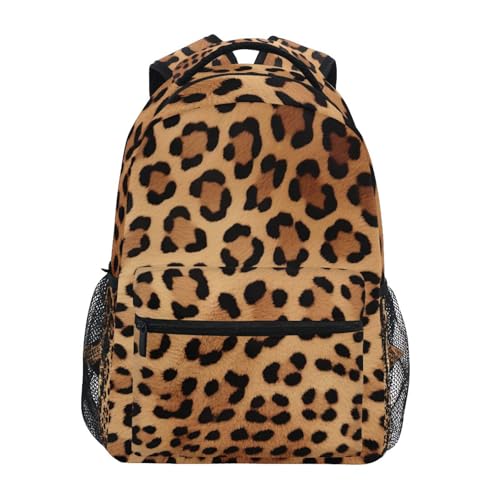 Sac à dos ordinateur portable protégeant de la pluie avec motif léopard