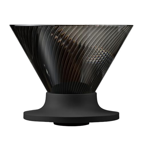 HARIO V60 VDN-02-B Dripper NEO for 1-4 Cups Tritan Resin Spiral Rib Black Made in Japan