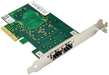 PCI-E Dual Port 2 x SFP Ethernet 10/100/1000Mbps Gigabit LAN Card Network Interface Controller Card for Intel 82576EB Chipset Full/Low Profile Bracket