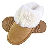 Dunlop Tilly - Pantuflas esponjosas para mujer, caramelo, 38 EU