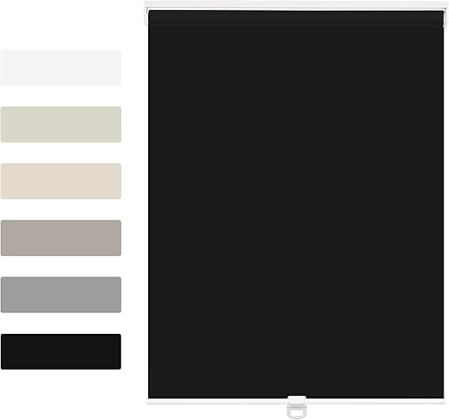 Boolegon Persianas enrollables opacas y fáciles de instalar, sin cordones, para oscurecer la habitación, con protección UV, para el hogar, sala de