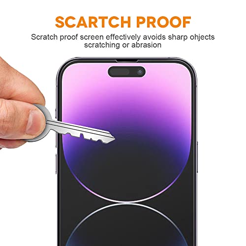 Nk 3 Pack Screen Protector For Iphone 14[6.1 Inch] + 3 Pack Camera Lens Protector,Case Friendly Tempered Glass Film,[9H Hardness] - Hd (Iphone 14 Pro Max) #TOP4