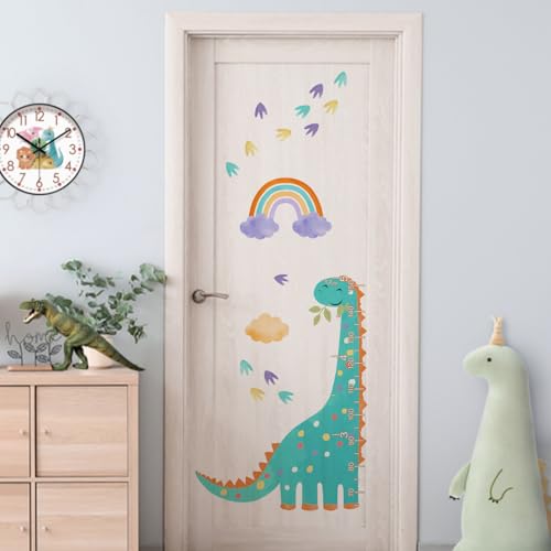 Vinilos decorativos de medidor de altura dinosaurio miniatura 6