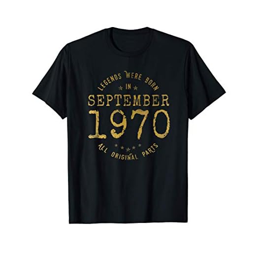 51 años Cumpleaños Las Leyendas nacen en Septiembre de 1970 Camiseta