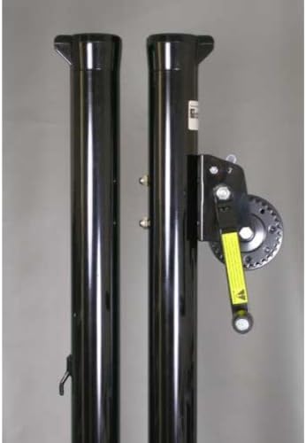 Douglas Sidewinder 2-7/8" Tennis Post w/External Wind (Black)