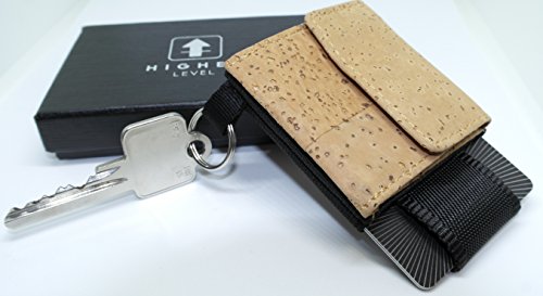 HIGHER LEVEL Portamonete nero Kork Schwarz