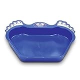 SWIMLINE HYDROTOOLS Plastic-Molded Footbath – Soaking Tray for Washing Feet Outdoors – Removes Sand & Dirt from House or Pool – Heavy-Duty Construction, Textured Non-Slip Surface, XL, Dark Blue