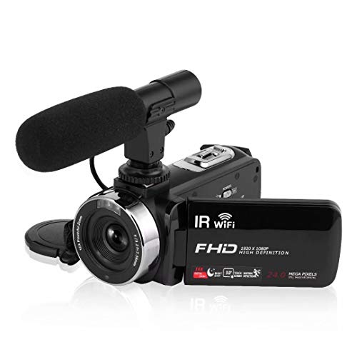 4K Camcorder Digital Video Camera WiFi Vlogging Camera Camcorders with Microphone & Remote Control 3.0" IPS Touch Screen Vlog Camera for YouTube Video Camera