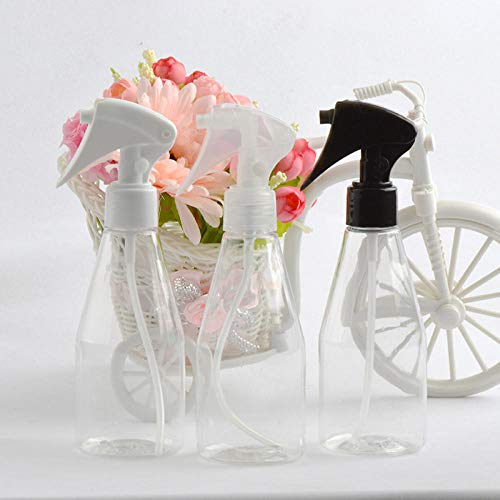 Preisvergleich Produktbild LTTXS 200 ml transparente konische Flasche PET manueller Auslöser Feinnebelflasche Gartensprühflasche, sehr gut geeignet für Reinigungsprodukte / Garten- / Schönheitspflege-Schwarze Düse
