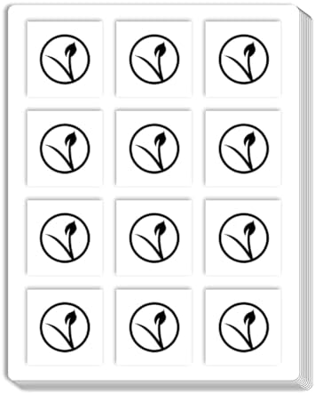 Vegan Meal Clear Planner Stickers, 0.5 inch for Scrapbooking Wedding Meal Choice Crafting 120-Pack image 5