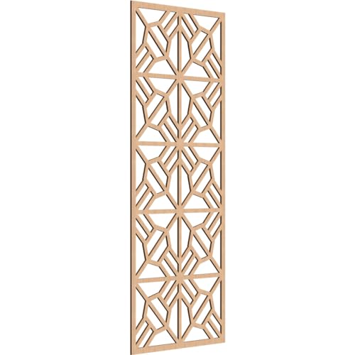 Image of Auburn Decorative Pierced Fretwork Wood Wall Panels, 33 3 /8 inchW x 84 3 /8 inchH x 3 /8 inchT, Hickory