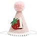 BOOMPA Strawberry Berry Themed Hat - First Birthday Celebration Hat - Cute And Stylish Handcrafted Sweet Berry Hat - Unique Strawberry Party Headwear - Perfect Accessory For A Sweet Strawberry Themed Part