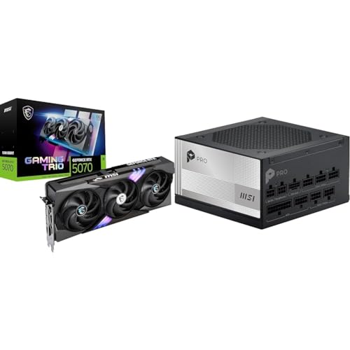 �y�O���t�B�b�N�X�J�[�h�����d���Z�b�g�z MSI GeForce RTX 5070 12G GAMING TRIO OC �O���t�B�b�N�X�{�[�h VD9068 + MSI PRO A850PL PCIE5 PC�d�����j�b�g 850W ATX3.1/PCIe 5