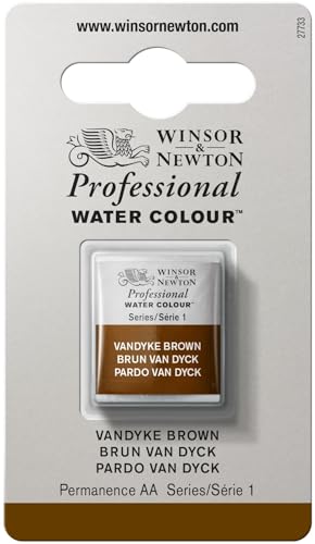 Image of Winsor & Newton Professional Water Color with Half Pan, Vandyke Brown