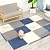 OOWK 16-Piece Bedroom Puzzle Square Thickened Floor Mat, Interlocking Foam Puzzle Floor Mat, Used in Living Room, Bedroom Full Floor Mat(Size:12x12inch,Color:Yellow)