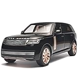 RZAPE Car Toys for Boys 1/18 Diecast Cars Compatible with Land Rover Range Rover Model Car Kits Collection,Metal Off-Road SUV Toy Car with Light and Sound,Cars for Kids Ages 3-5（Black）