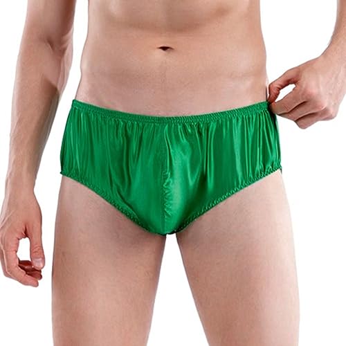 Mens Briefs Pure Silk Underwear Cooling Thongs Bulge Pouch Panty Breathable Bikini For Men2