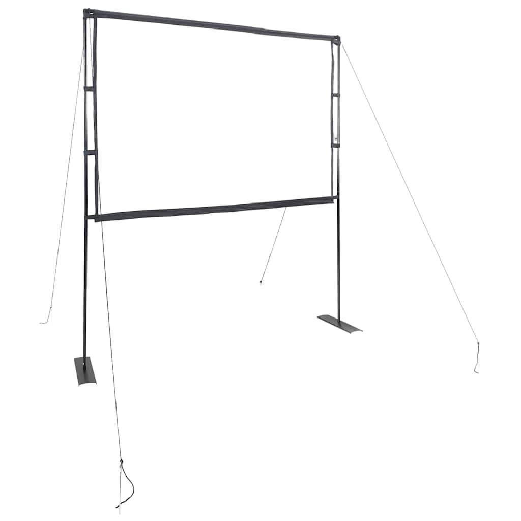 Tidyard Schermo di Proiezione con Supporti 84 Pollici 4:3,Schermo Proiettore con Supporto Portatile,Tela di Proiezione Portatile,Ideale per Home Theatre, Film all’Interno e Esterno