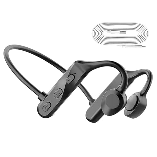 Auriculares de oreja abierta con dientes azules | Auriculares deportivos con dientes azules 5.0, 8 horas de reproducción, auriculares inalámbricos resistentes al agua para entrenamiento, correr