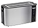 IKICH Toaster 4 Slice, Toaster 2 Long Slot Stainless Steel, Warming Rack, 6 Browning Settings, Defrost/Reheat/Cancel, Removable Crumb Tray, 1300W