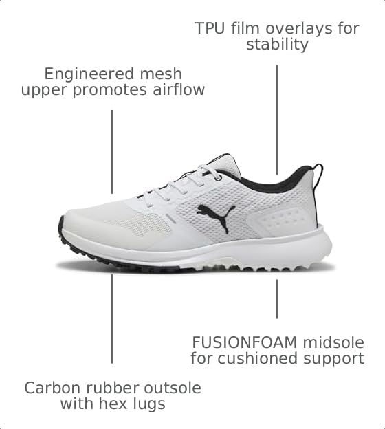 Image of Puma Fusion Grip 6 Men's Golf Shoes (Wide Sizing)