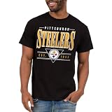 Junk Food NFL - Pittsburgh Steelers Established Retro Adult SS T-Shirt