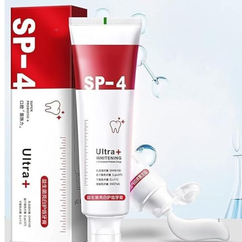 SPITEN Sp 4 Ultra Brightening Toothpaste – Advanced Whitening Formula for Stain Removal & Enamel Protection – Protection for a Radiant Smile – Whitening Toothpaste 120-gm (Pack of 2)