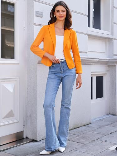 Allegra K Business Blazer for Women's 2025 Fall Work Office Open Front Casual Dressy Suit Jackets4