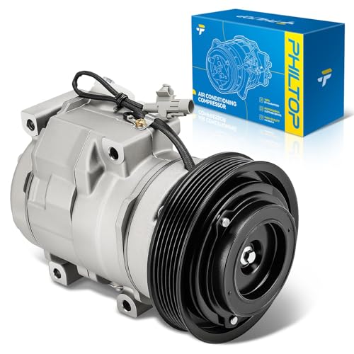 Image of PHILTOP Air Conditioner AC Compressor for 2002-2006 Toyota Camry 3.0L,2004-2006 Camry 3.3L,2001-2003 Highlander 3L,04-07 Highlander 3.3L,04-08 Solara,00-04 Avalon,04-06 RX330 /ES330,99-03 RX300 /ES300
