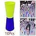 rockible 10x Flip Cups Cups Speed Agility Training Body Coordination Shuttle Run, Green Dark Blue