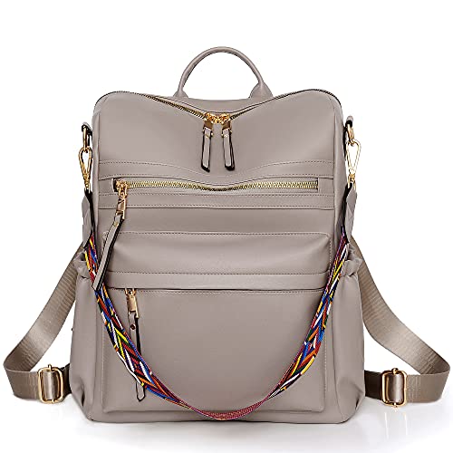 Image of Dora & Liz Womens Backpack Purse Leather Backpack Purse for Women Travel Fashion Backpack Designer Ladies Shoulder Bags